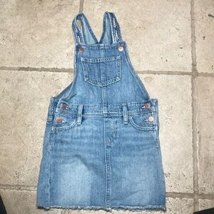 Girls Jean skirt overalls